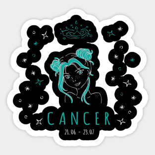 Cancer Zodiac Sign Sticker